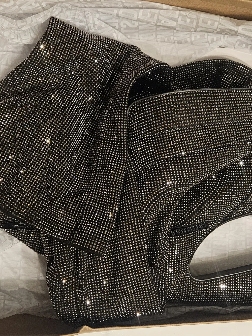 Steve Madden Rhinestone Sparkle Platform Boots! NIB!